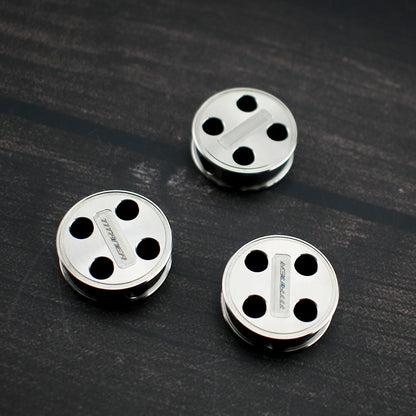 Titanium Round Lanyard Bead
