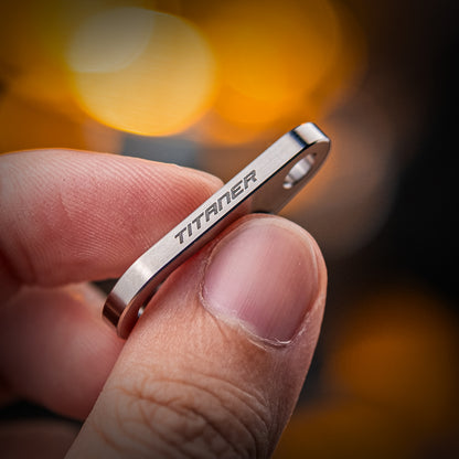 Titanium Key Carabiner: Durable Outdoor EDC Backpack Accessory