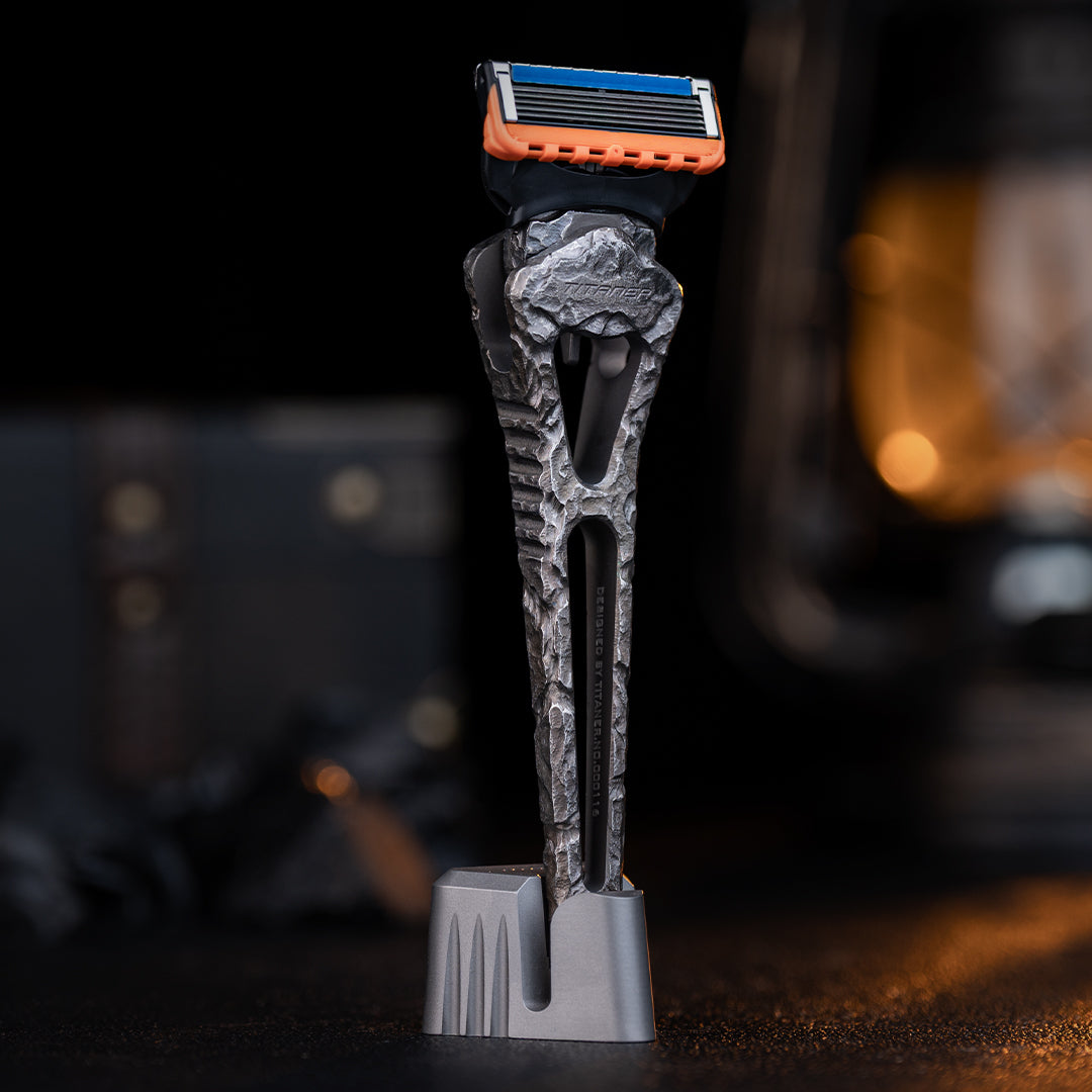 Stone-Sculpted GR5 Titanium 5-Layer Razor