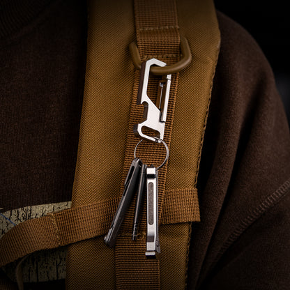 Titanium Bottle Opener Carabiner
