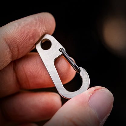 Titanium Key Carabiner: Durable Outdoor EDC Backpack Accessory