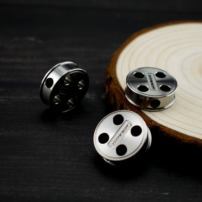 Titanium Round Lanyard Bead