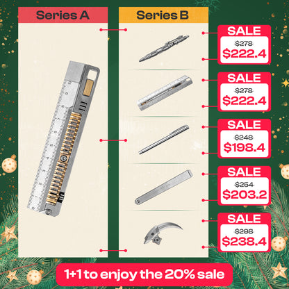 【20% OFF】Mix & Match Titanium EDC Gears Combo Pro