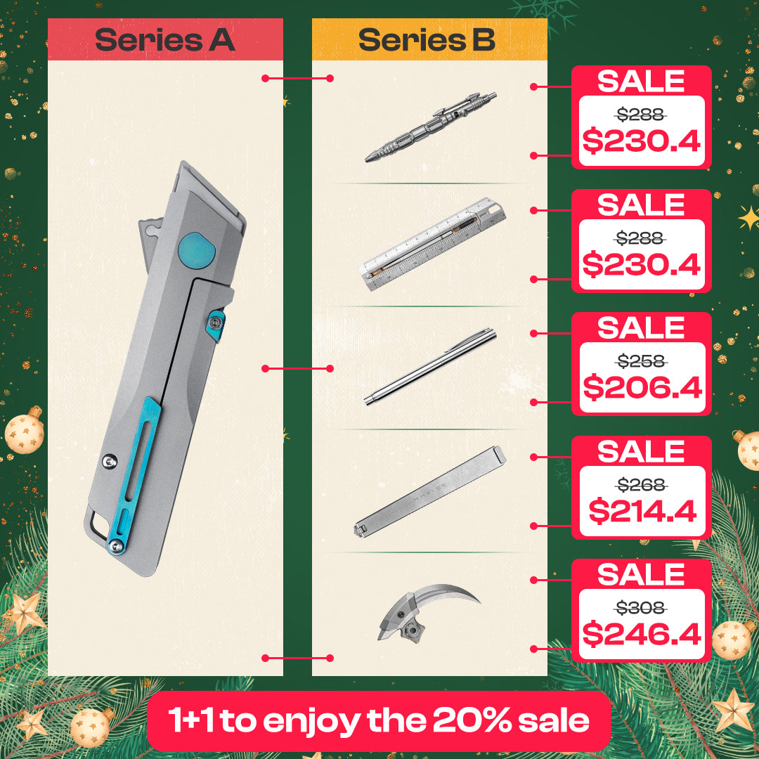 【20% OFF】Mix & Match Titanium EDC Gears Combo Pro