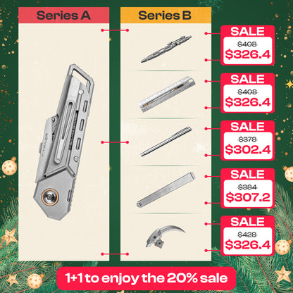 【20% OFF】Mix & Match Titanium EDC Gears Combo Pro