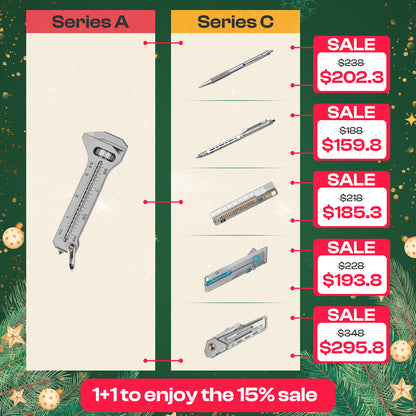 【15% OFF】Mix & Match Titanium EDC Gears Combo