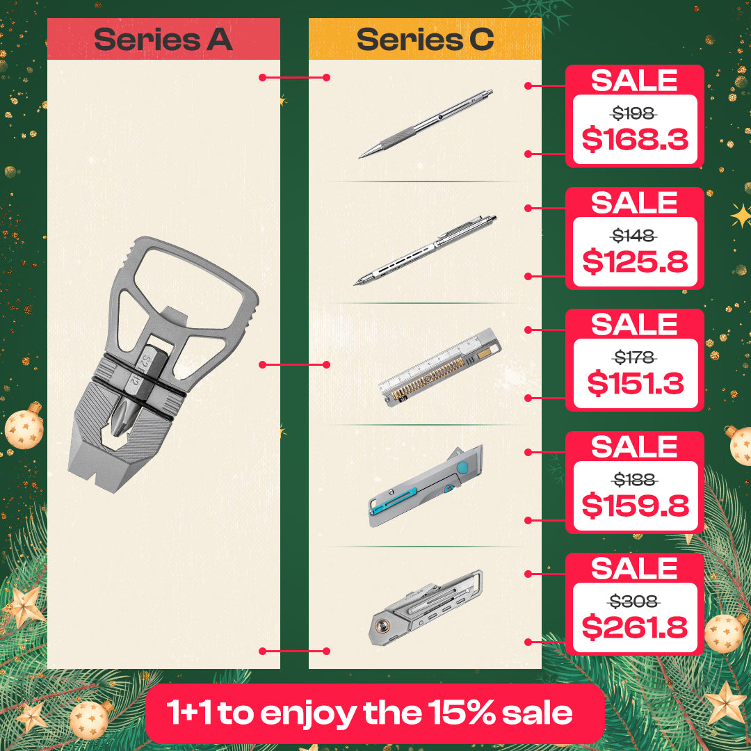 【15% OFF】Mix & Match Titanium EDC Gears Combo