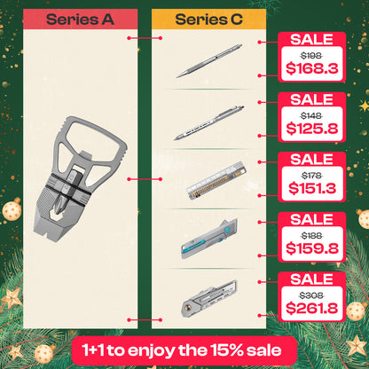 【15% OFF】Mix & Match Titanium EDC Gears Combo