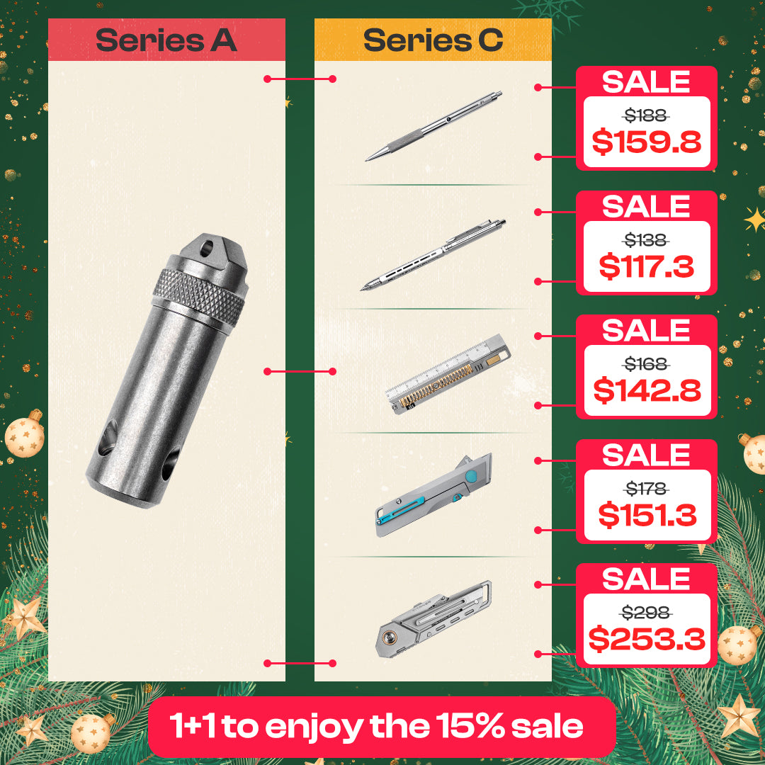 【15% OFF】Mix & Match Titanium EDC Gears Combo