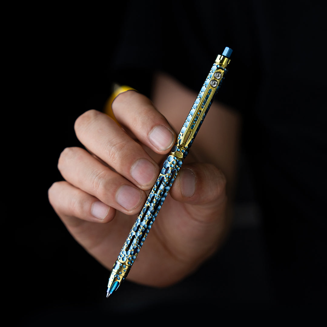 Hand Carved Ti-Chi Click Pen【Limited 20 Pcs】 – Titaner