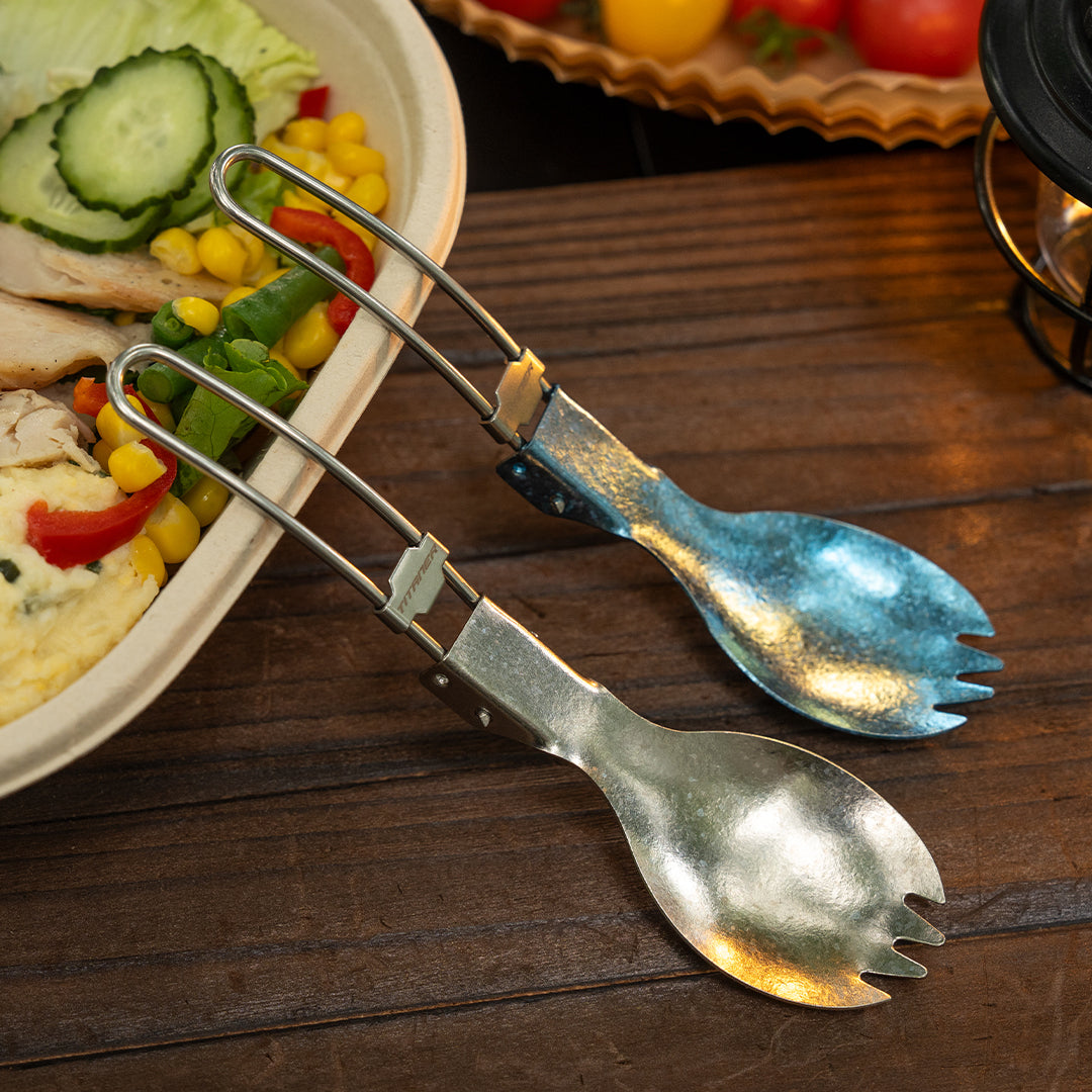 Titanium Portable Folding Spork&Spoon