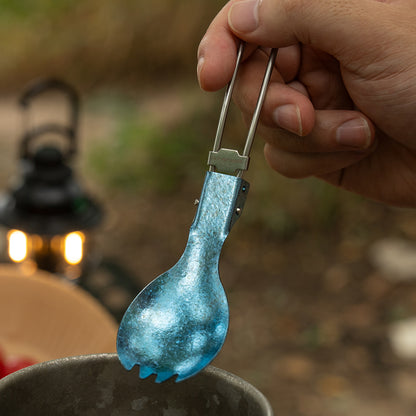 Titanium Portable Folding Spork&Spoon