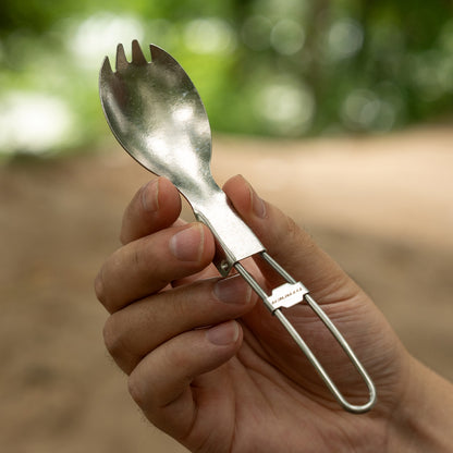 Titanium Portable Folding Spork&Spoon