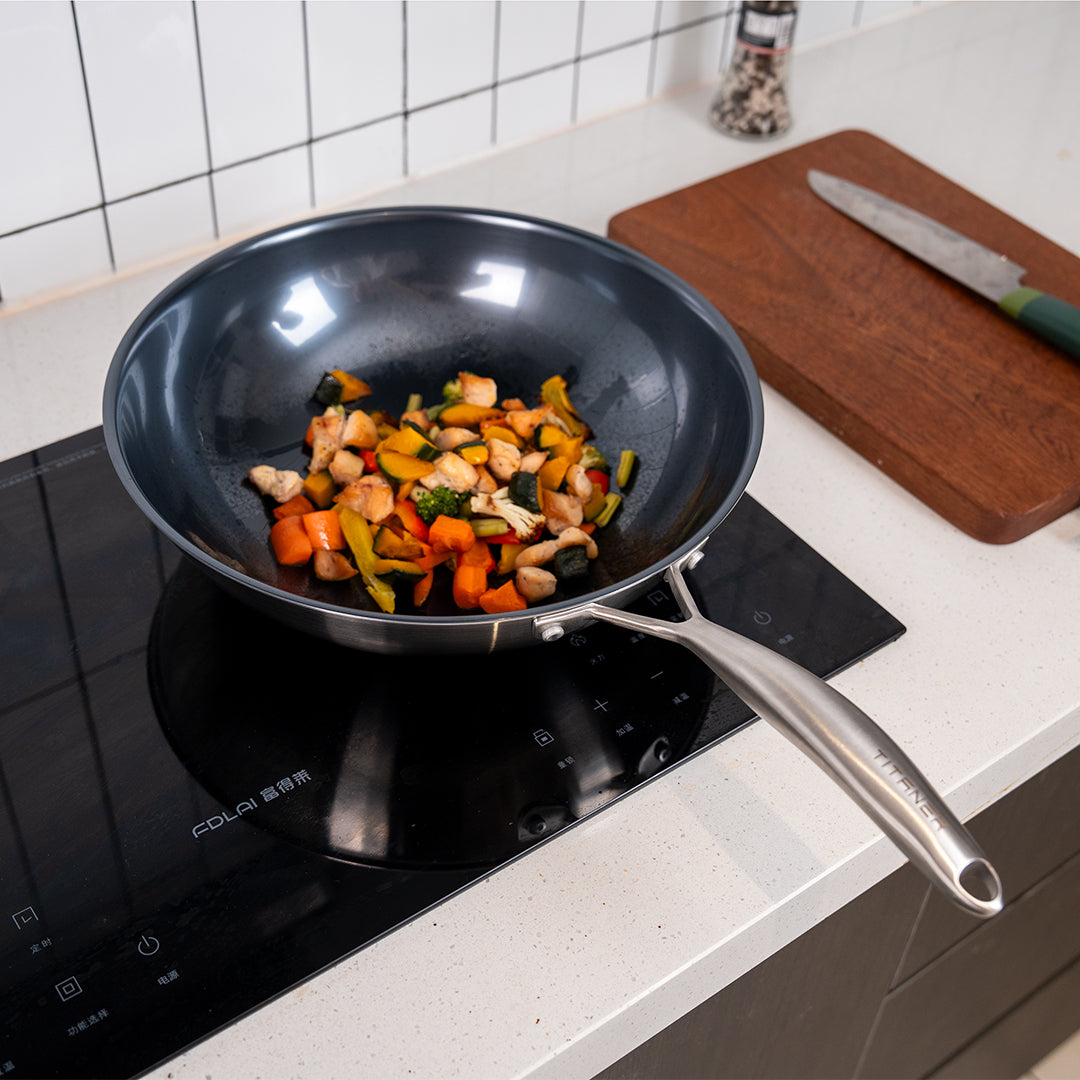 Titanium wok