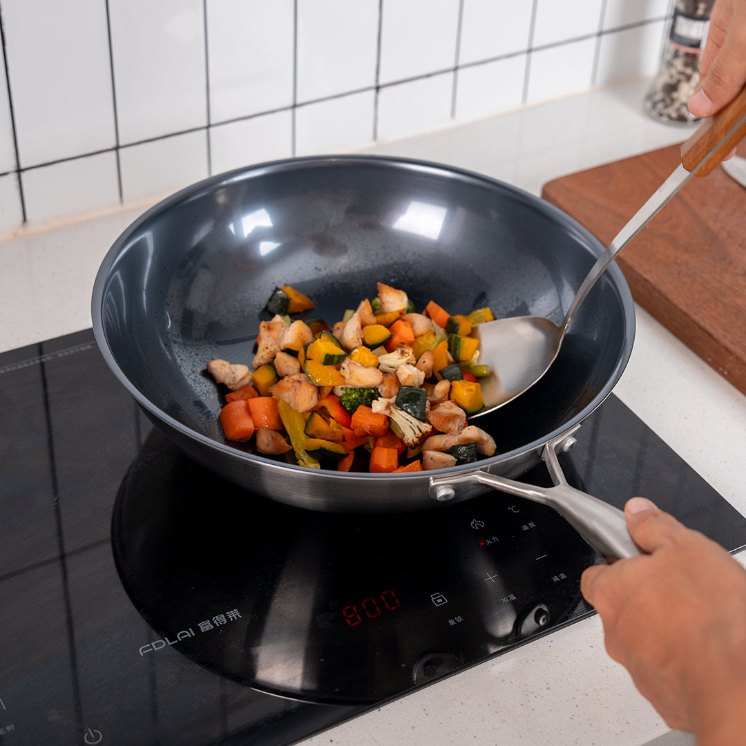 Titanium wok
