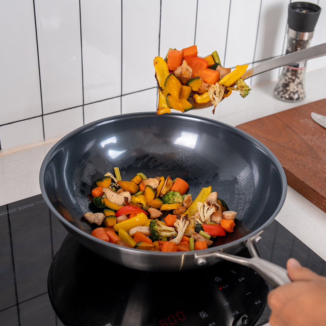 Titanium wok