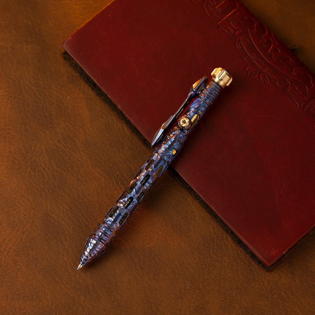 Blue Meteor: Titanium Tactical Bolt-Action Pen【Limited 50 Pcs】