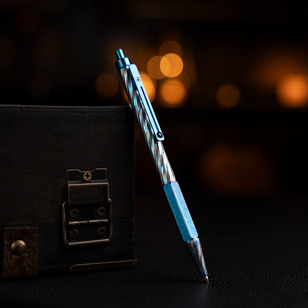 Meteor Star: Hand Carved Titanium Dragon Pearl Dream Pen