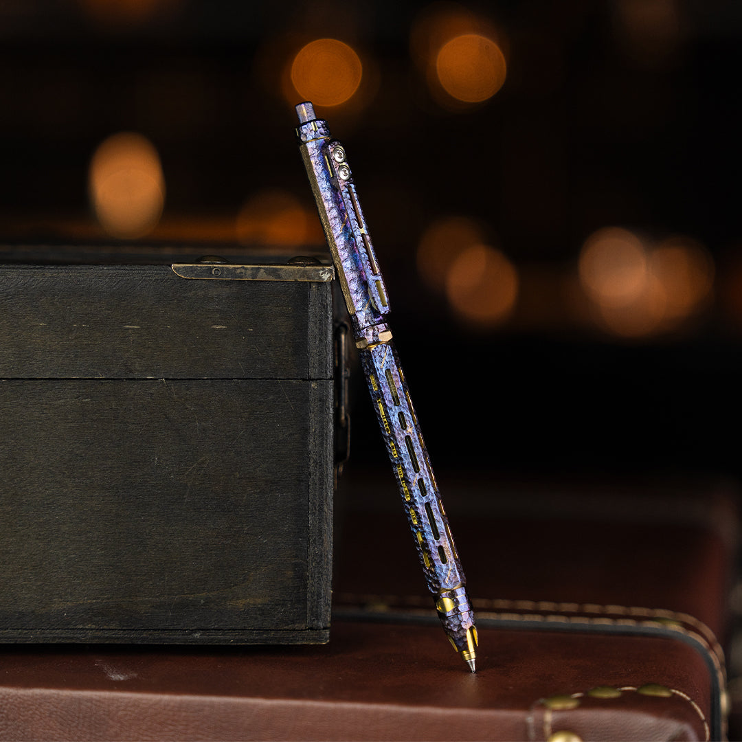 Hand Carved Ti-Chi Click Pen【Limited 20 Pcs】 – Titaner