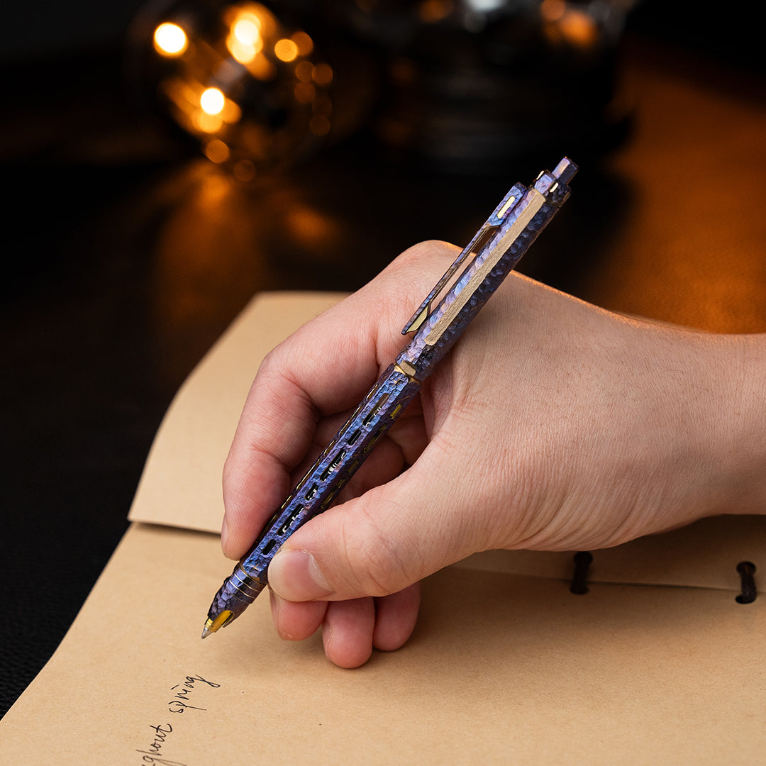 Hand Carved Ti-Chi Click Pen【Limited 20 Pcs】 – Titaner