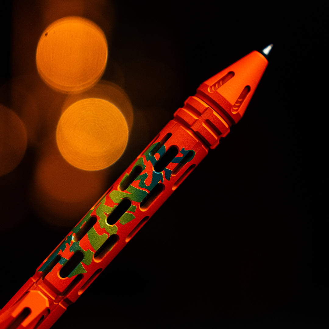 Bolígrafo táctico de cerrojo de titanio