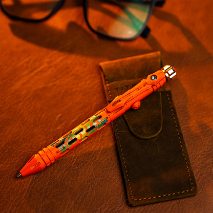 Bolígrafo táctico de cerrojo de titanio