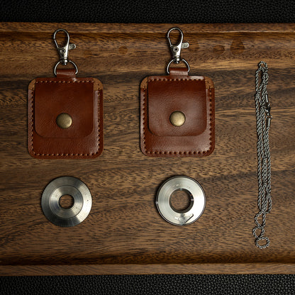 Tiroler: Titanium Curve Measure Ring