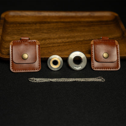 Tiroler: Titanium Curve Measure Ring