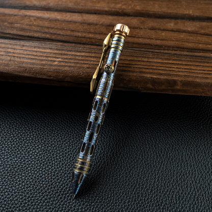 Luminous Falling: Titanium Tactical Bolt-Action Pen【Limited 10 Pcs】