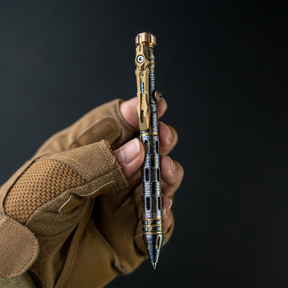 Luminous Falling: Titanium Tactical Bolt-Action Pen【Limited 10 Pcs】