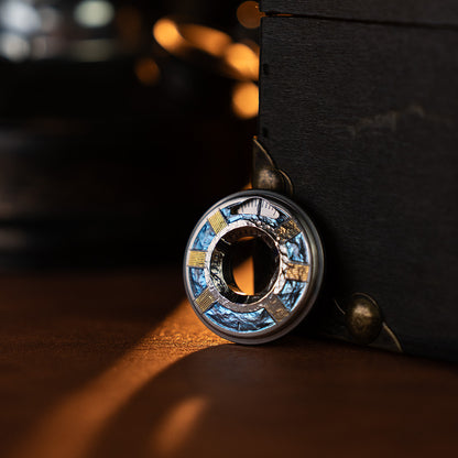 Blue Steel : Titanium Hand Carved Measure Ring 2.0 【Limited 10 Pcs】