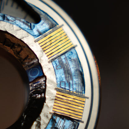 Blue Steel : Titanium Hand Carved Measure Ring 2.0 【Limited 10 Pcs】