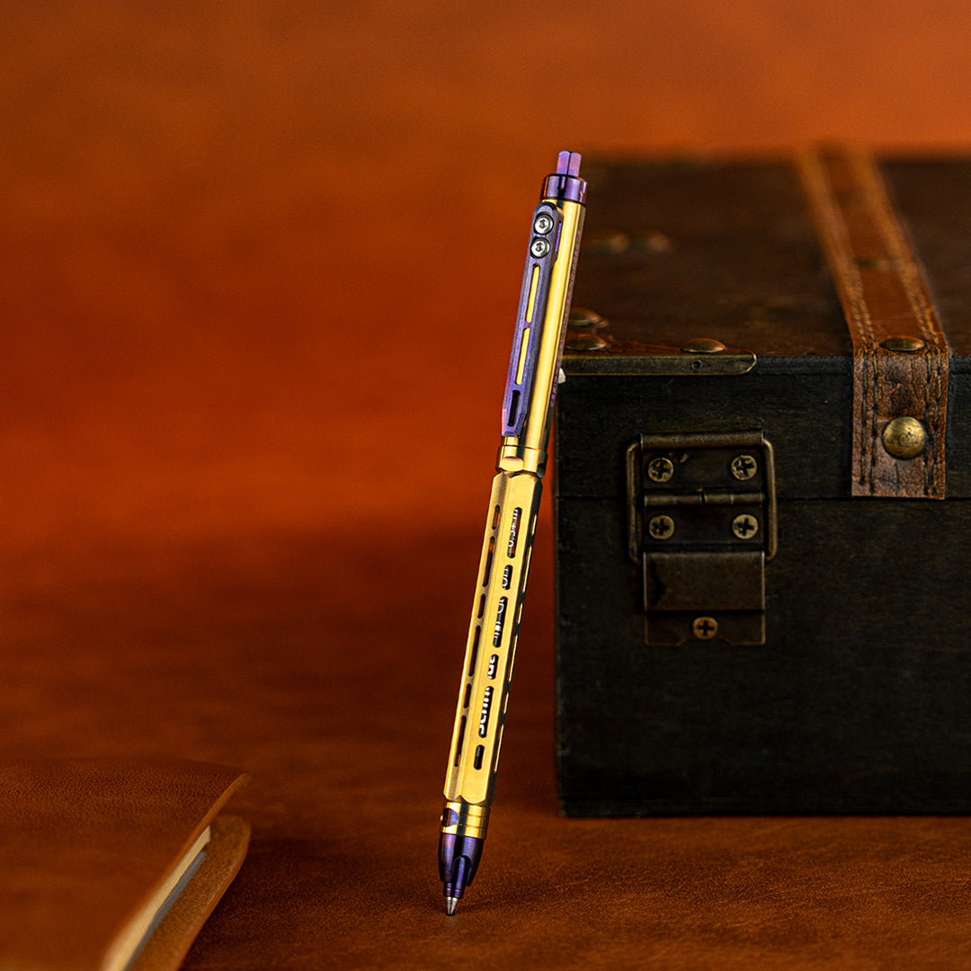Ti-Chi Click Pen – Artisan Anodized Line – Titaner