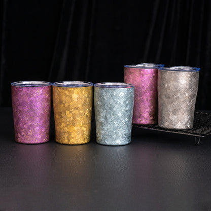 Ice Crystal Titanium Double-Wall Cups