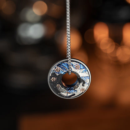 Ti-Blooms: Titanium Hand Curved Ukiyo Wave Measure Ring 2.0 【Limited 20 Pcs】