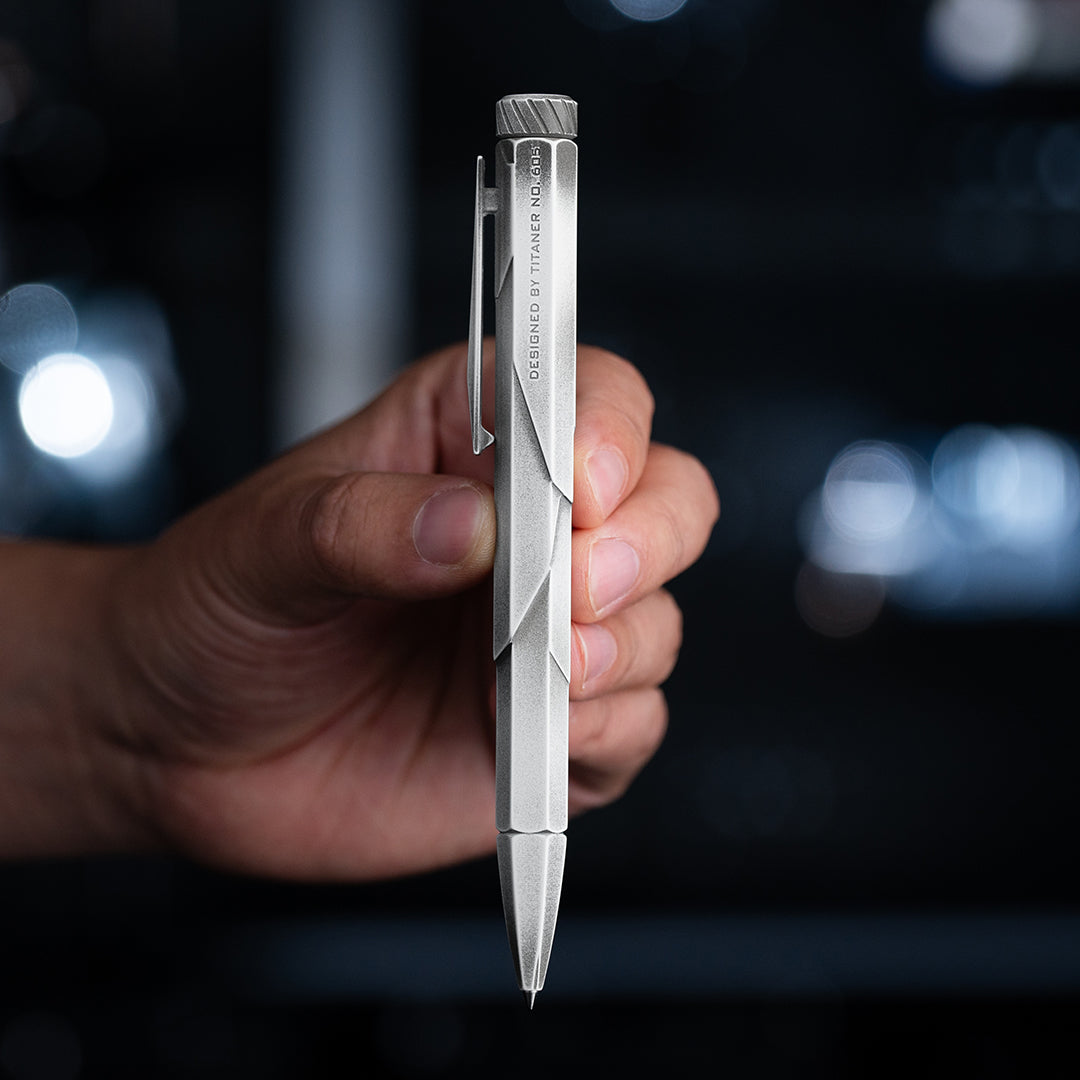 TiHex: Titanium HexaEdge CNC Machined EDC Pen – Titaner
