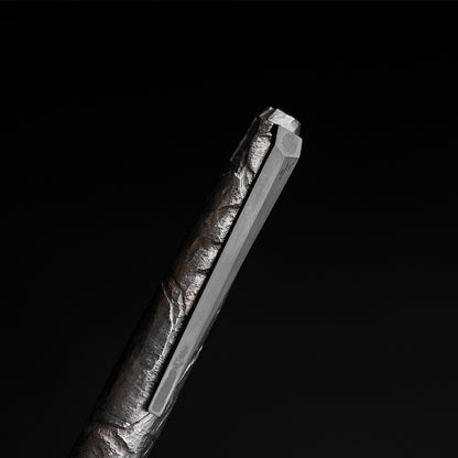 Hand-carved Titanium Tactical Ballpoint Pen