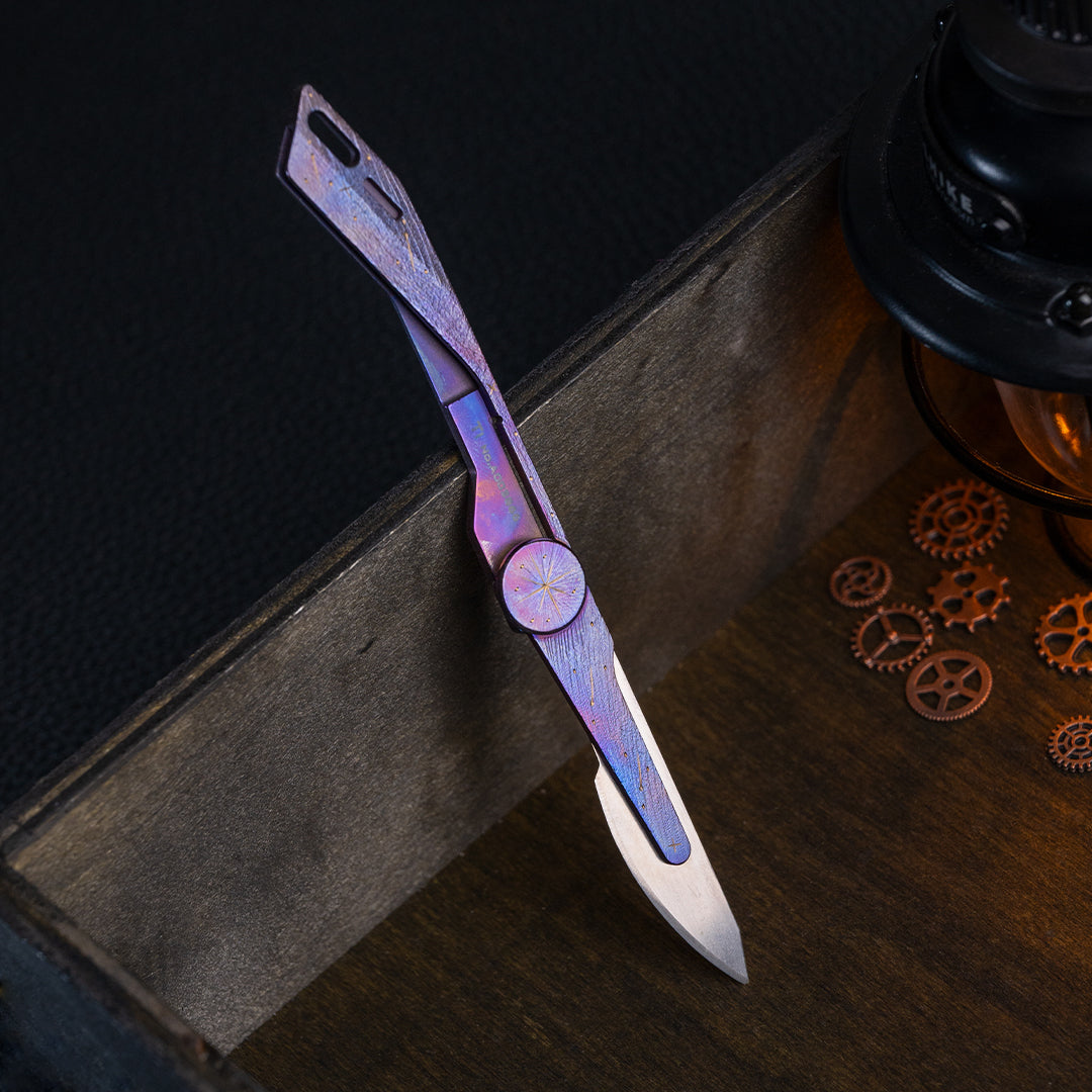 Hand-carved Falcon 2.0. Micro Knife