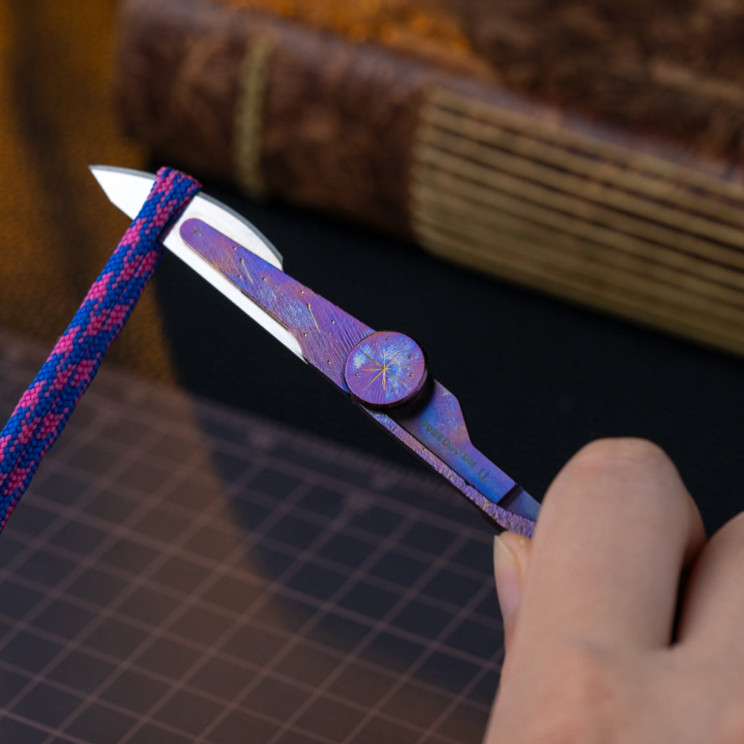 Hand-carved Falcon 2.0. Micro Knife
