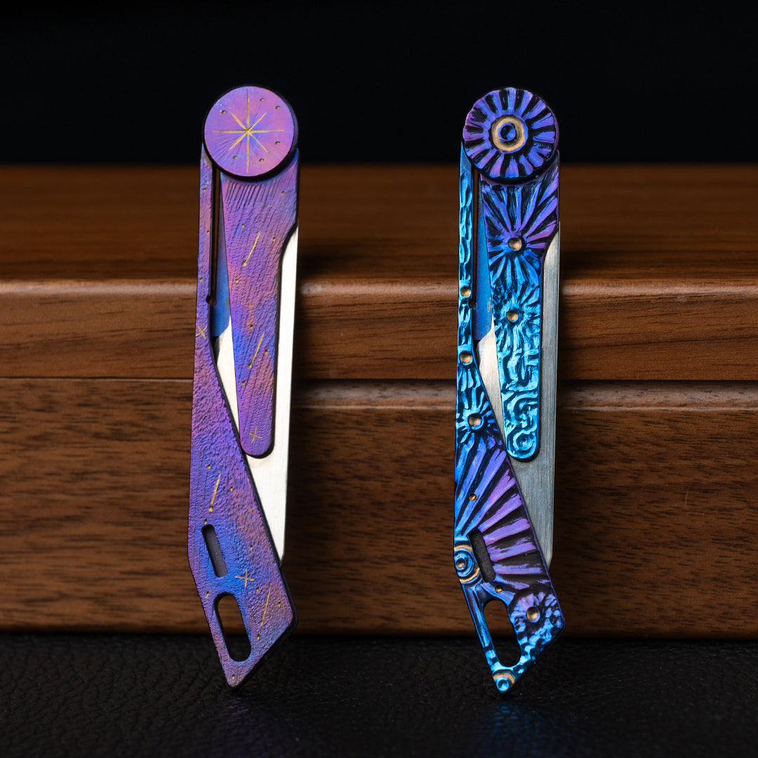 Hand-carved Falcon 2.0. Micro Knife