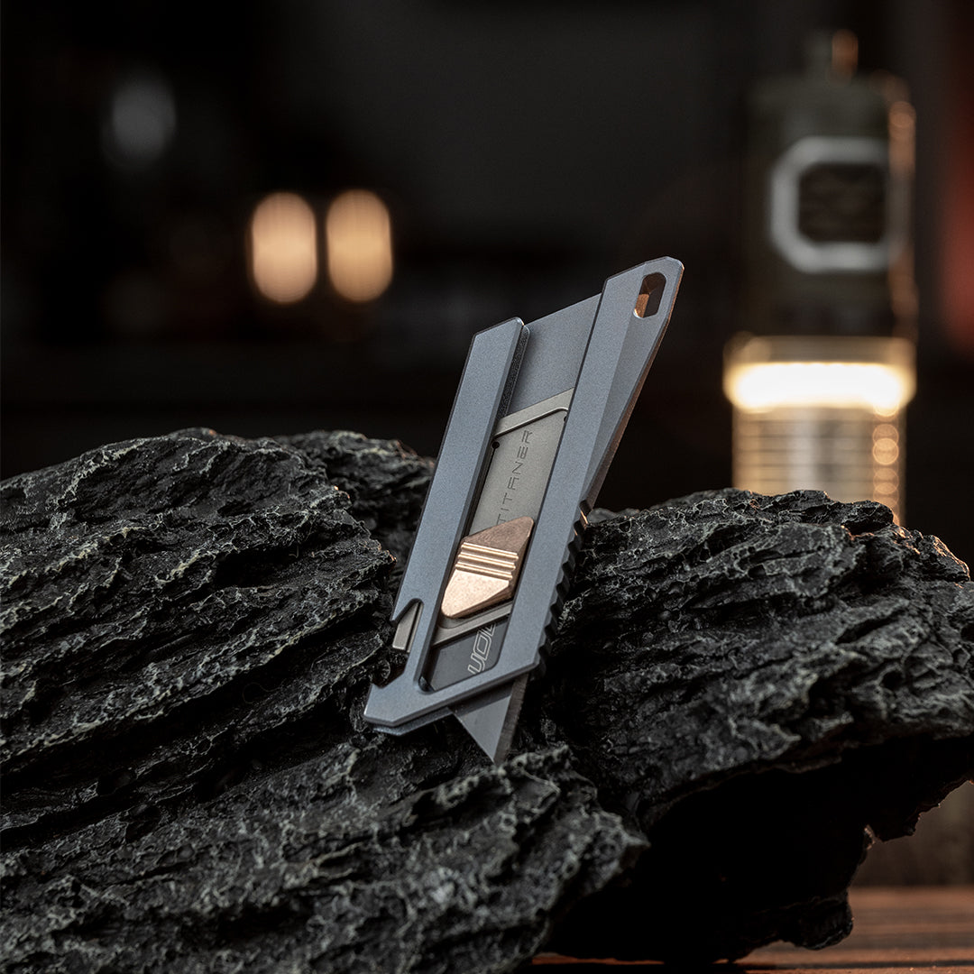 Einziehbares Mini-EDC-Allzweckmesser aus Titan