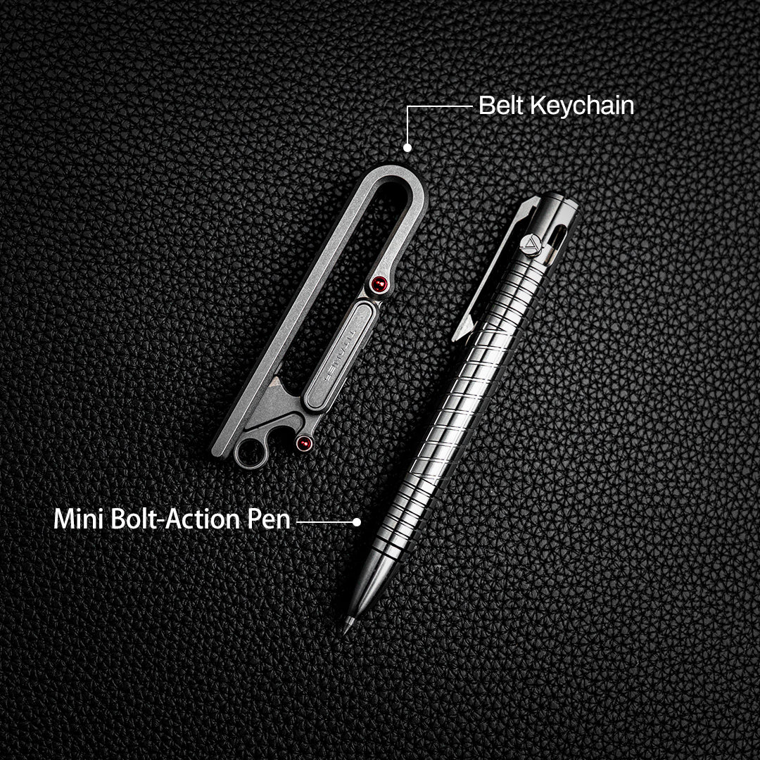 Titanium Belt Keychain