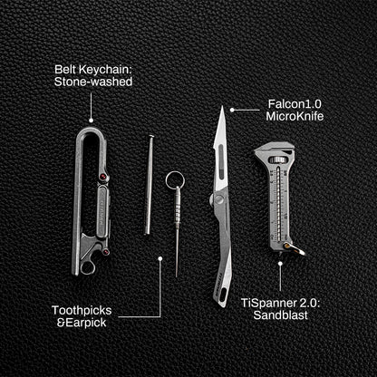 Titanium Belt Keychain