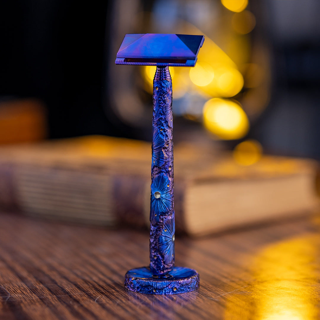 Hand-Carved TiGlide S1: Unparalleled Single-edge Titanium Razor