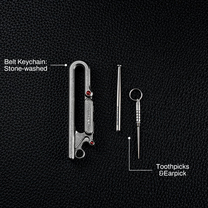 Titanium Belt Keychain