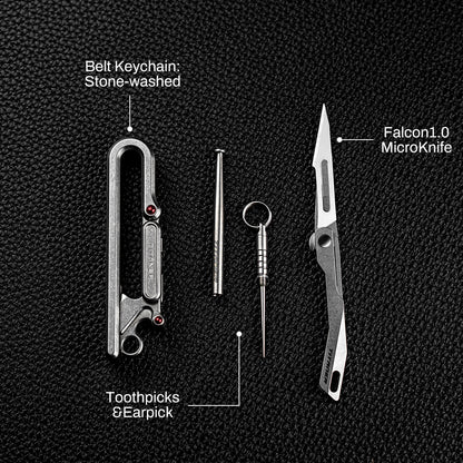 Titanium Belt Keychain