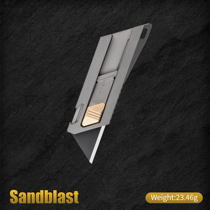 Retractable Mini Titanium EDC Utility Knife