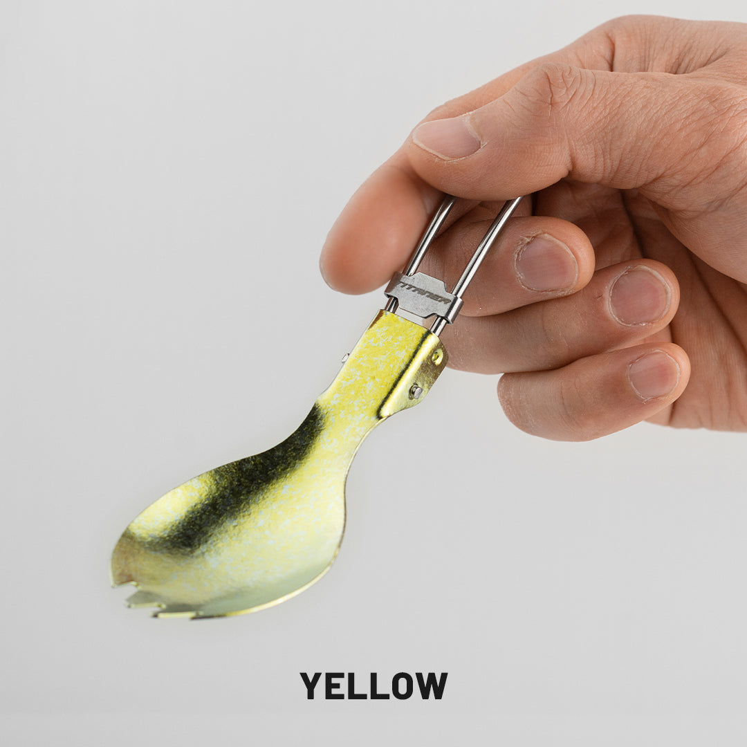 Titanium Portable Folding Spork&Spoon