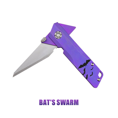 Patterned Raven 1.0 Pro : Titanium Utility Folding knife