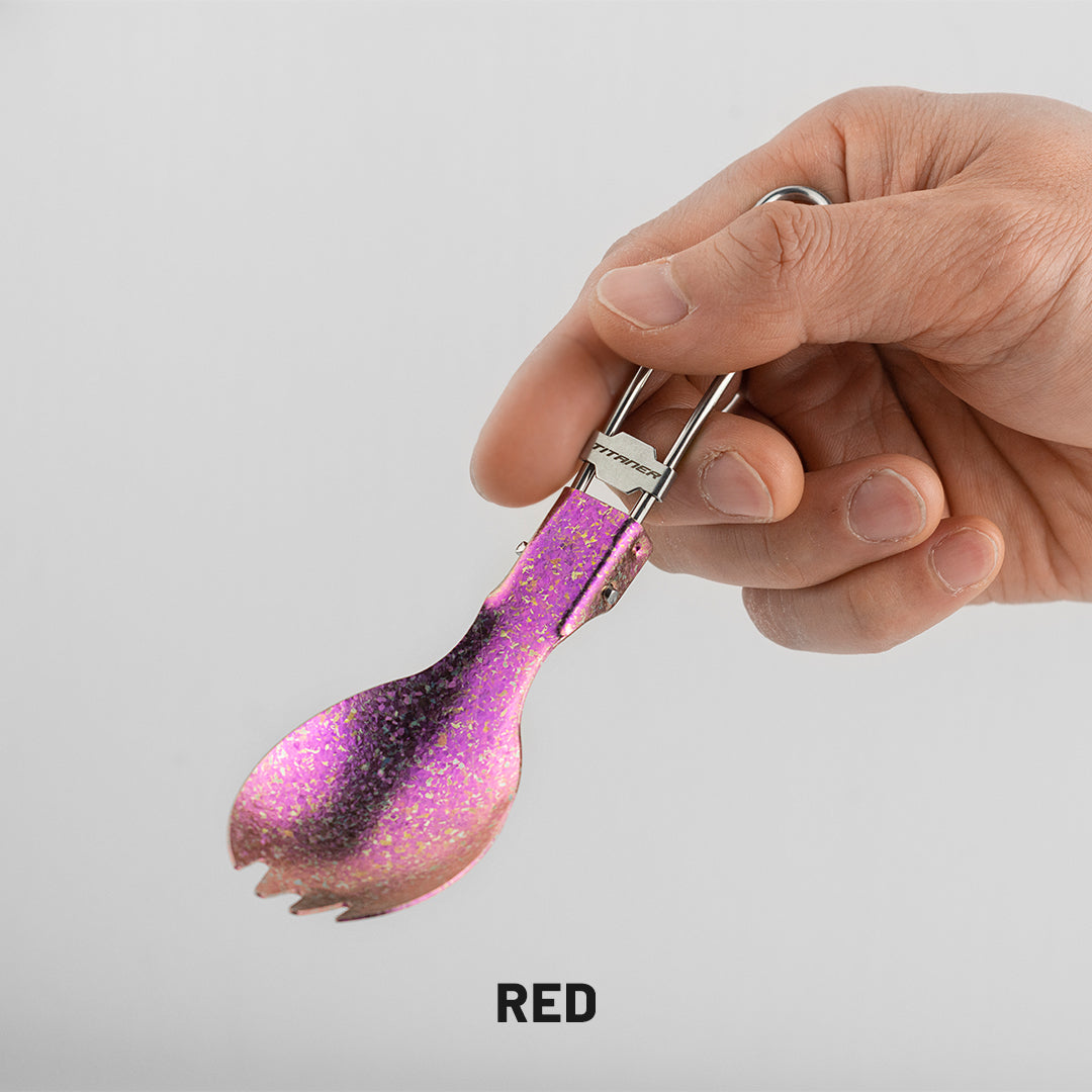 Titanium Portable Folding Spork&Spoon